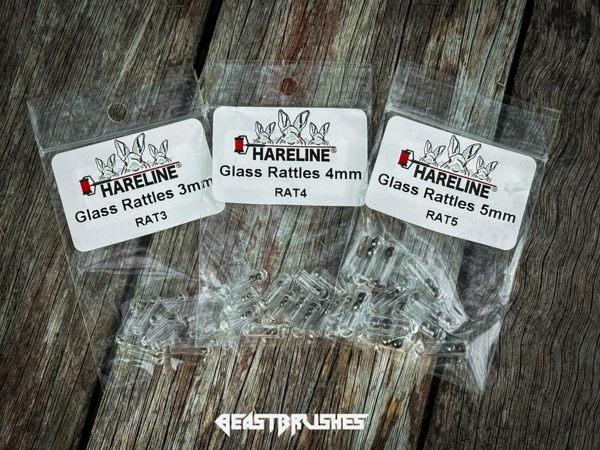 Glass Rattles Hareline Pyrex Glass Rattles – Beast Brushes Inc