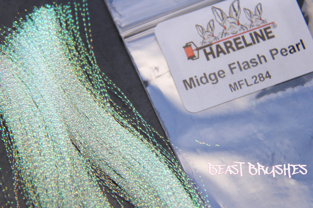 Hareline Midge Flash for shrimp, crab, baitfish and popper flies.