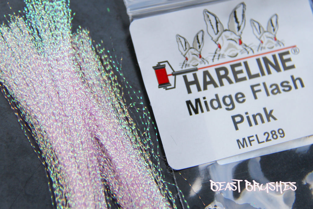 Hareline Midge Flash for shrimp, crab, baitfish and popper flies.