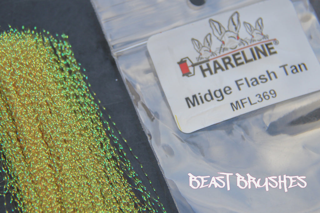 Hareline Midge Flash for shrimp, crab, baitfish and popper flies.