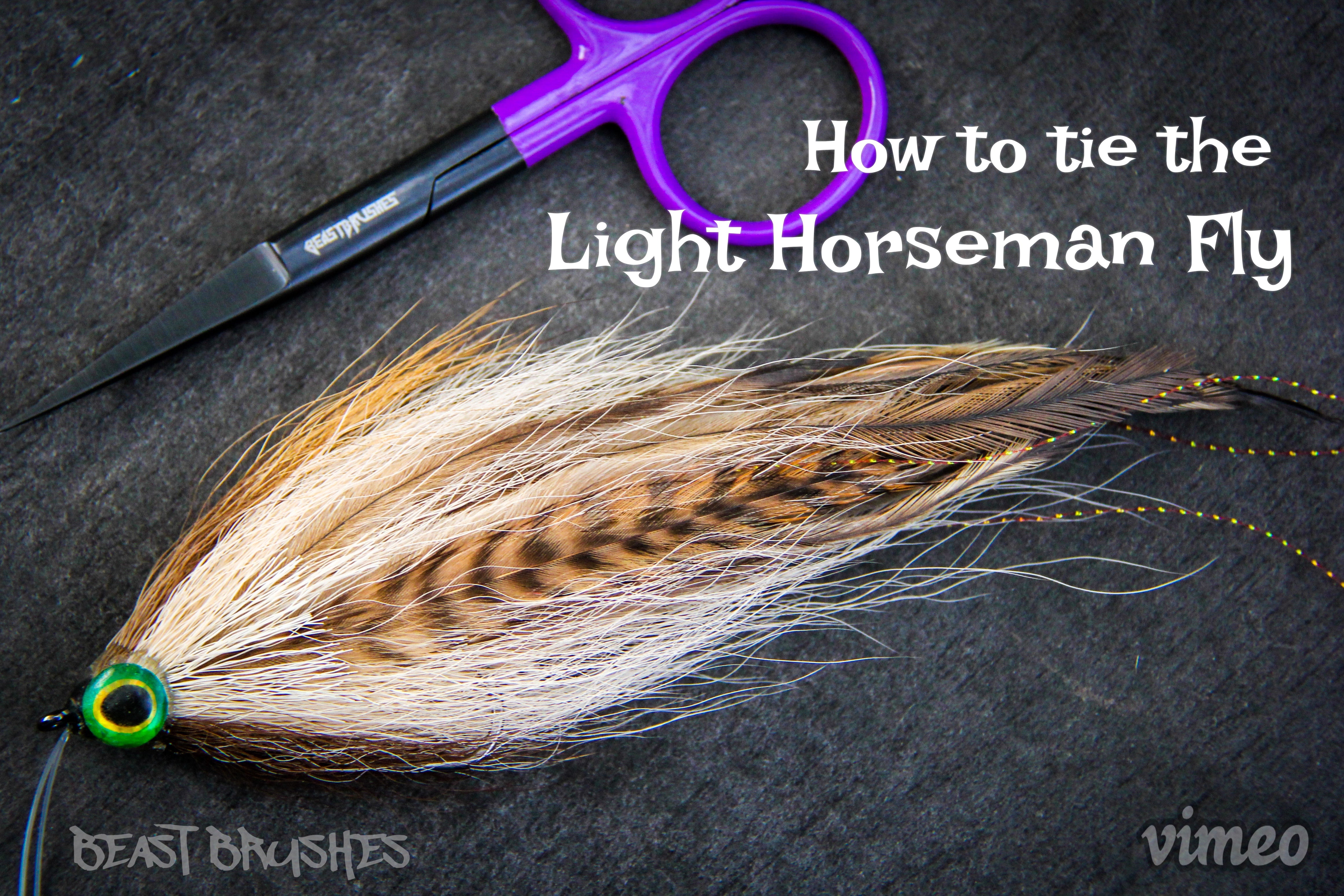 How to tie a Light Horseman Fly – Beast Brushes Inc