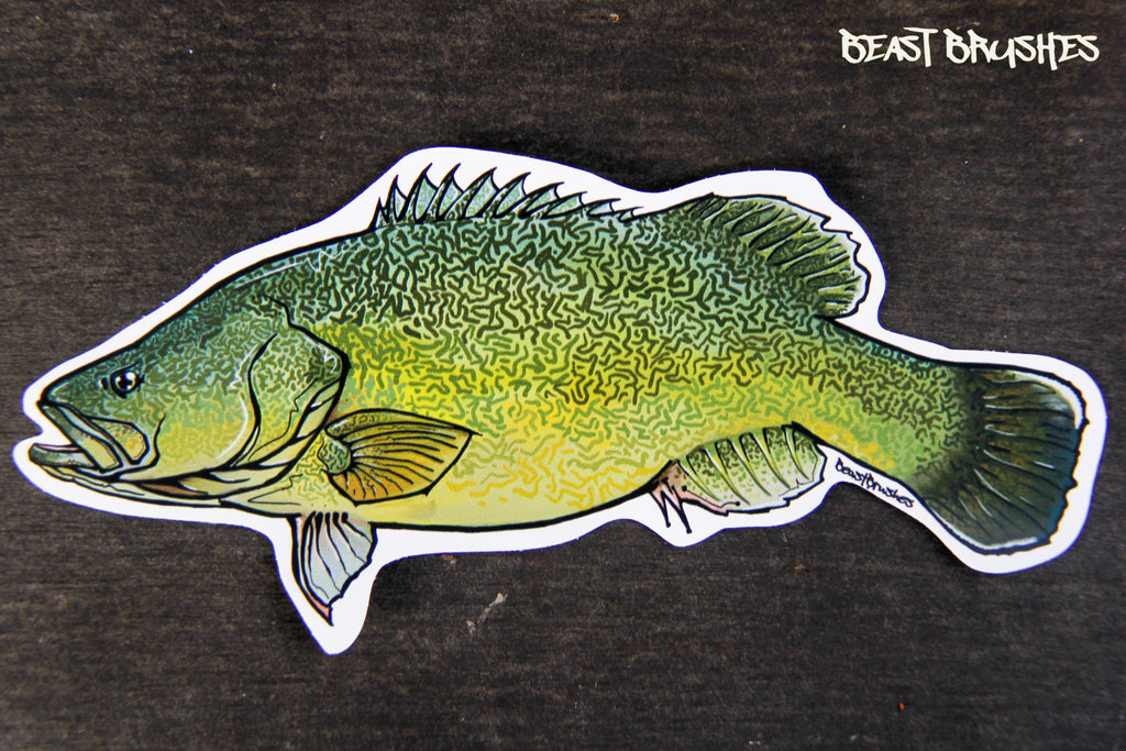 Sticker Fried Cod Murray Cod Sticker – Beast Brushes Inc